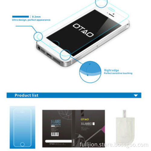 Anti-crack/anti-fingerprint/anti-glare/anti-UV tempered-glass screen protector for iPhone 4/4S